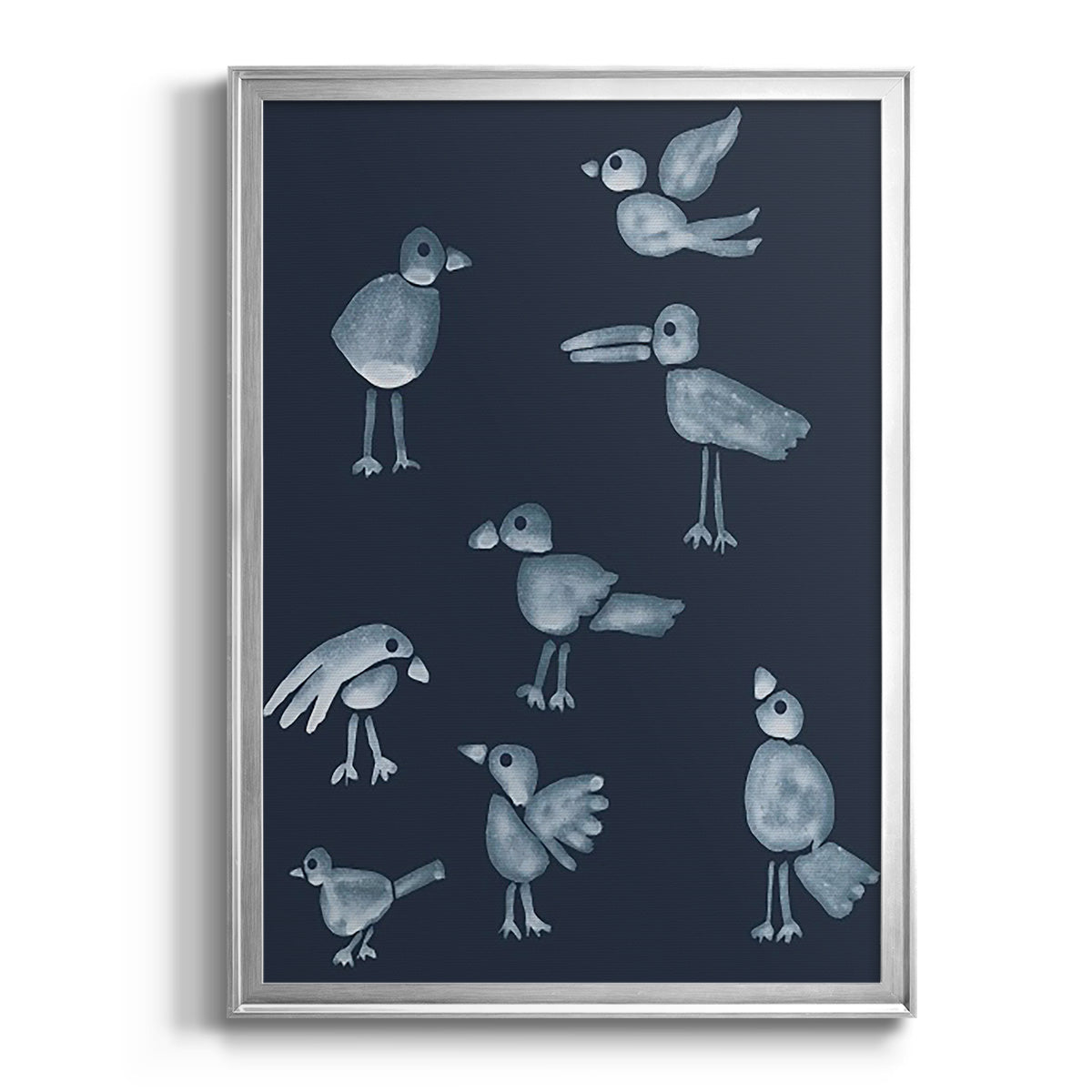 Flock I - Modern Framed Canvas Print