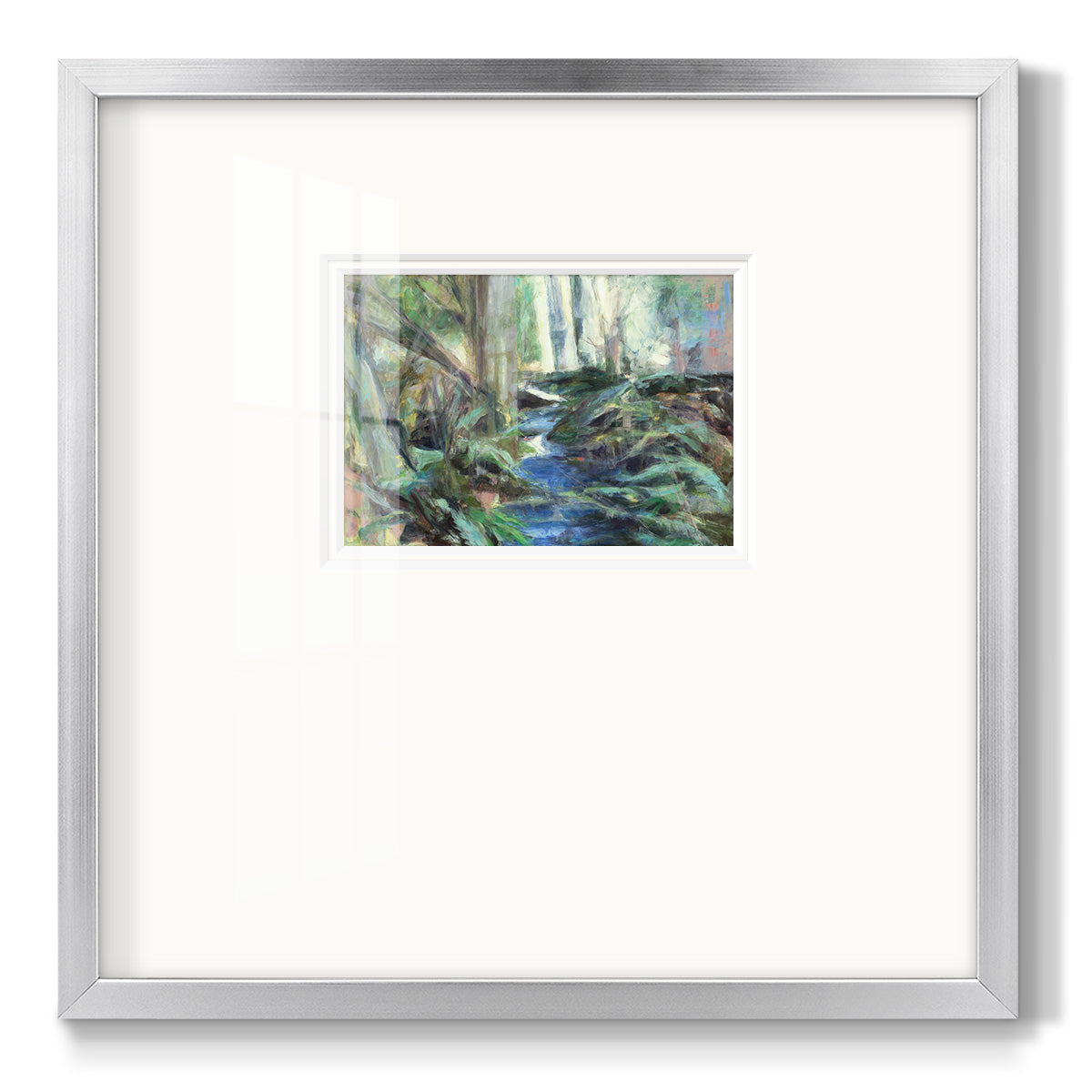 Rambling Blues - Double Matboard Framed Print