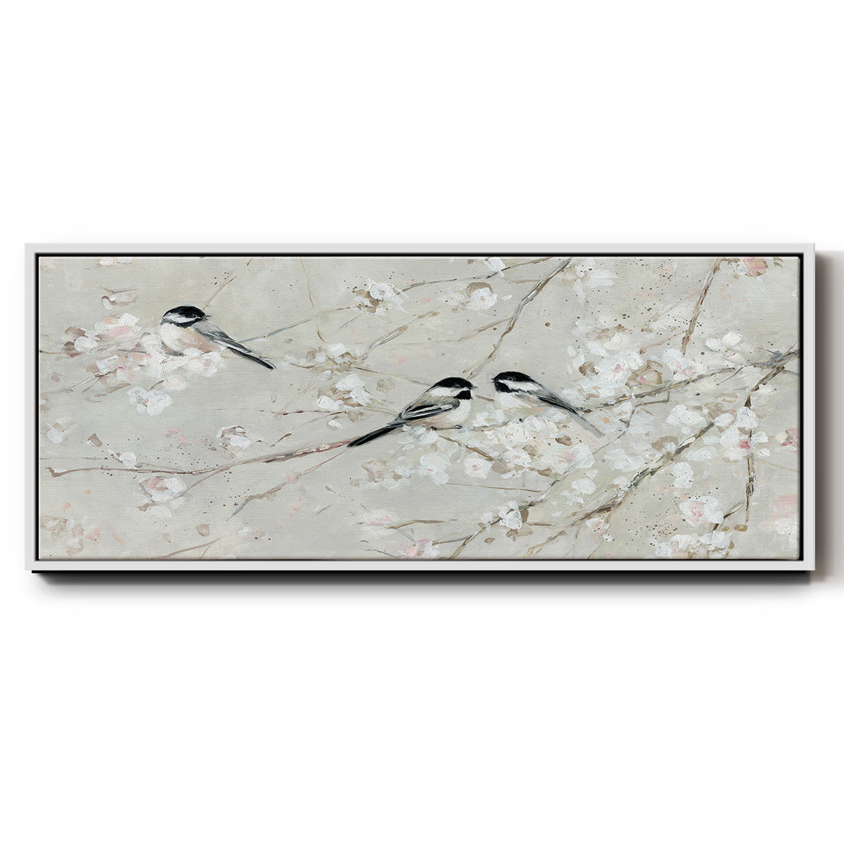 Nature's Confetti I - Floater Framed Canvas Print