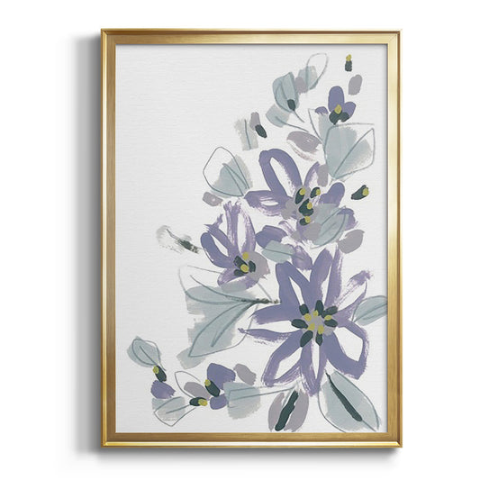 Periwinkle Patch IV - Modern Framed Canvas Print