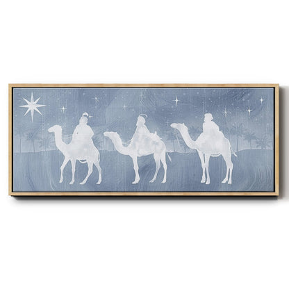Star of Bethlehem Collection D - Floater Framed Canvas Print