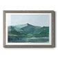 Green Grey Mountains I - Barnwood Framed Art Print