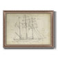 Sailboat Blueprint I Premium Framed Canvas- Ready to Hang