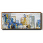 City Blues I - Floater Framed Canvas Print