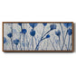 Blue Day Garden - Floater Framed Canvas Print