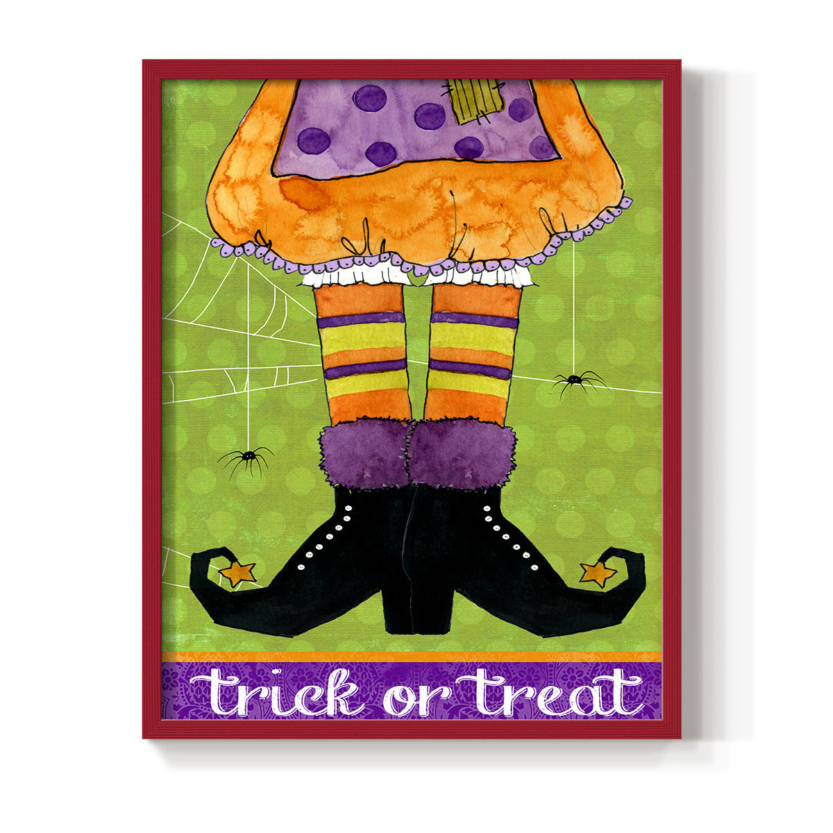 Trick or Treat - Restickable Framed Art Print