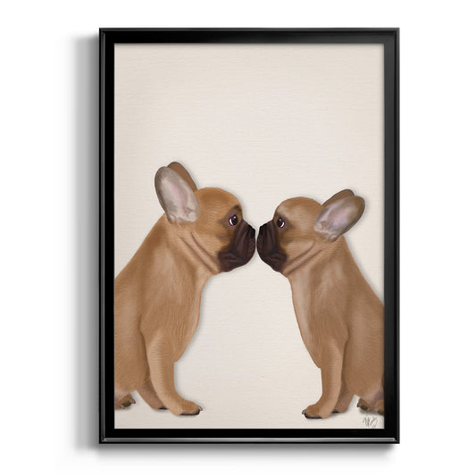 French Kiss Close Up I - Modern Framed Canvas Print