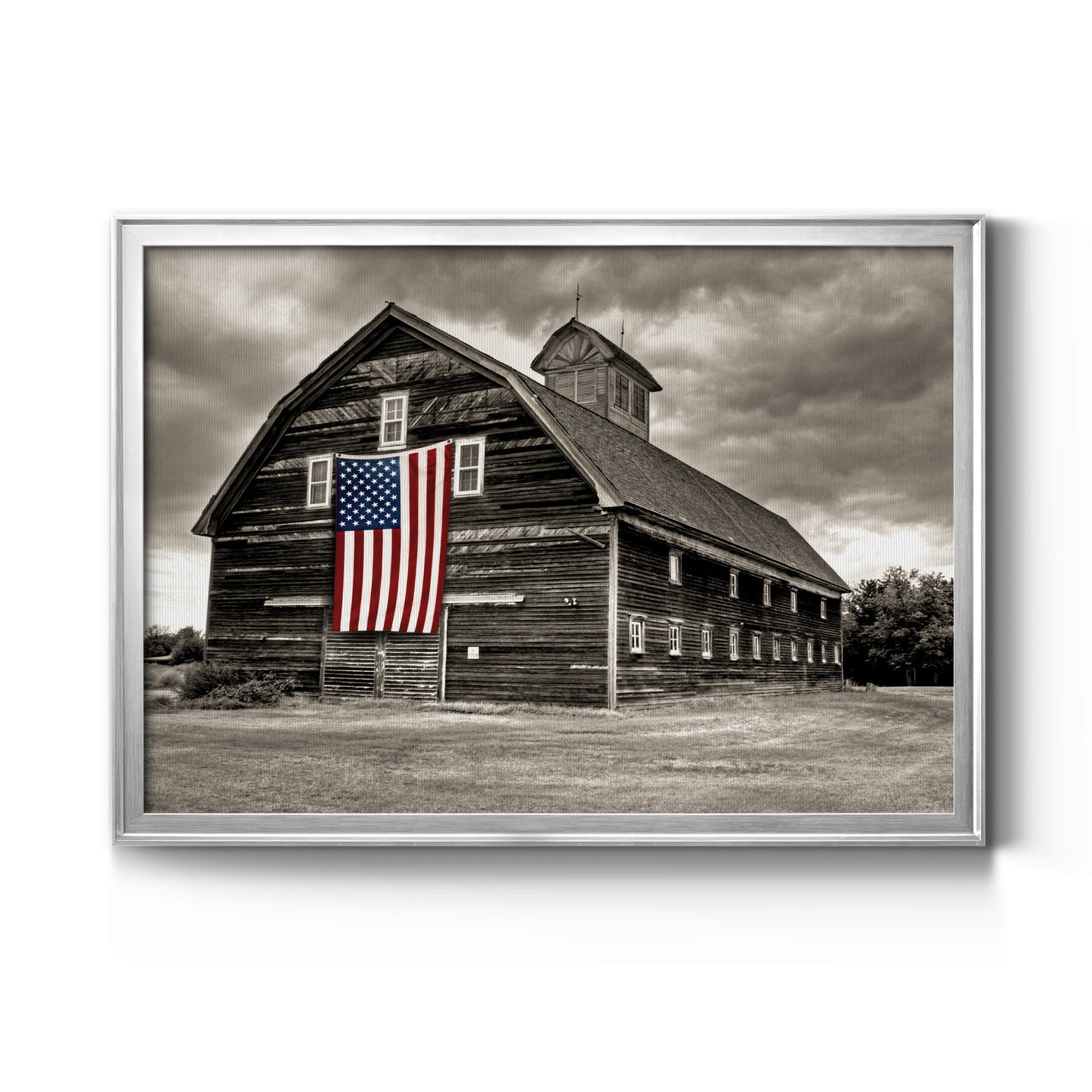 Modern Barn III - Modern Framed Canvas Print
