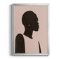 Pink Silhouette II - Modern Framed Canvas Print