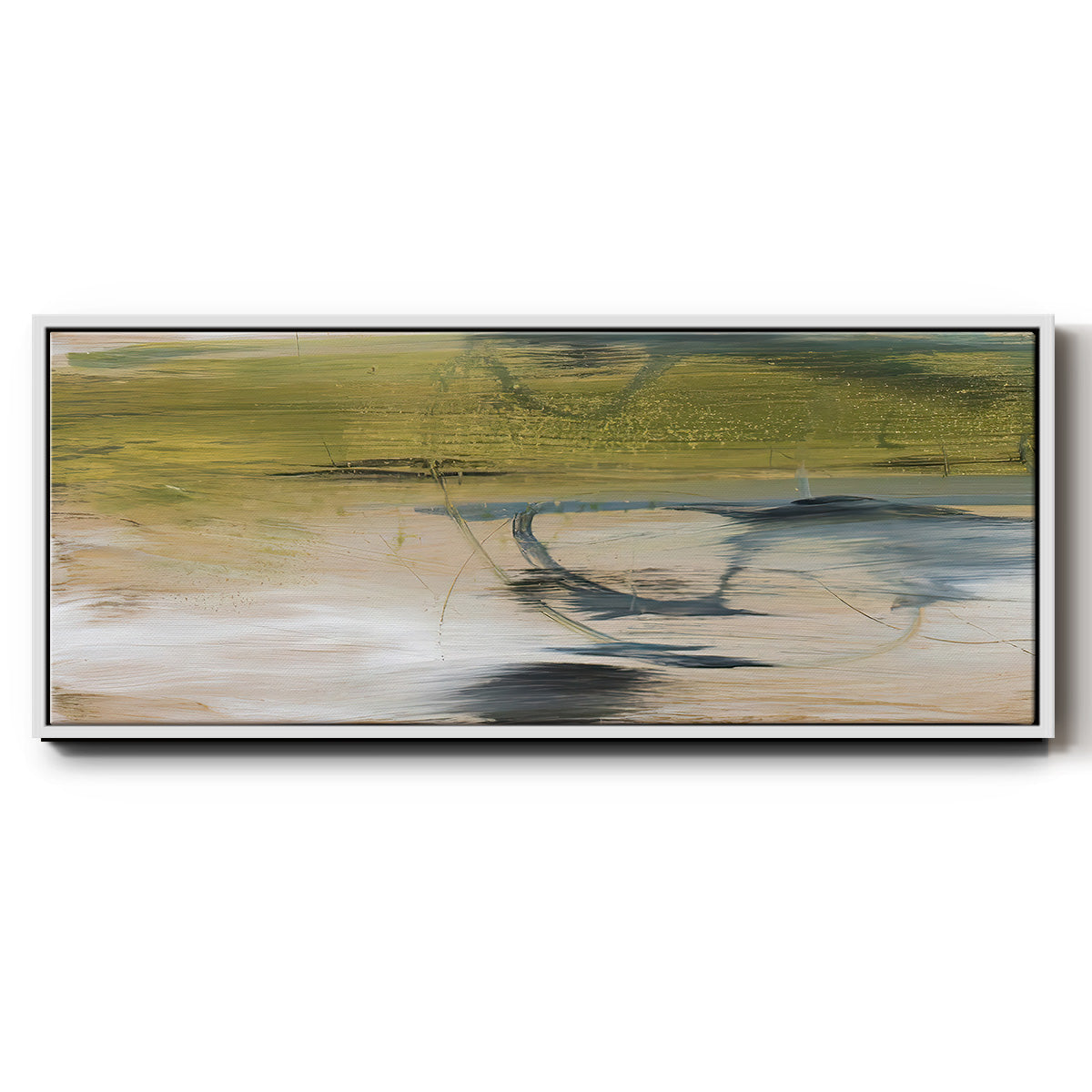 Aquatic Reflections II - Floater Framed Canvas Print