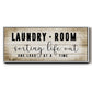 Laundry Room - Floater Framed Canvas Print