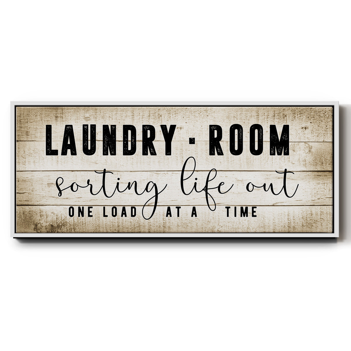 Laundry Room - Floater Framed Canvas Print