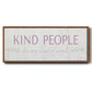 Kind People - Floater Framed Canvas Print
