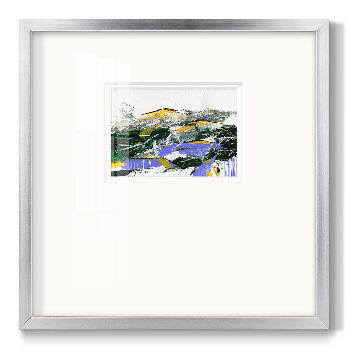 Silent Mountain II Premium Framed Print Double Matboard