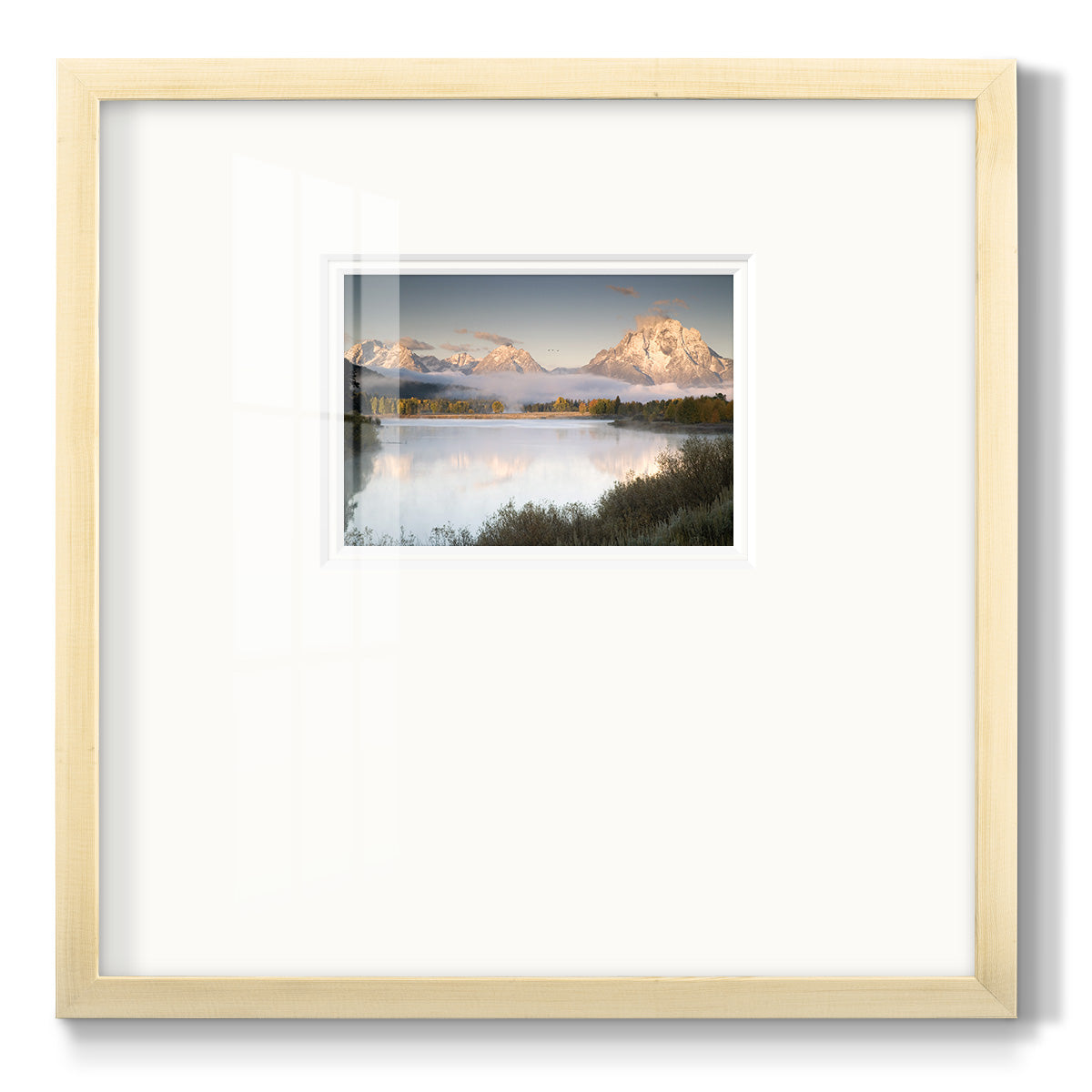 Snake River Fog - Double Matboard Framed Print