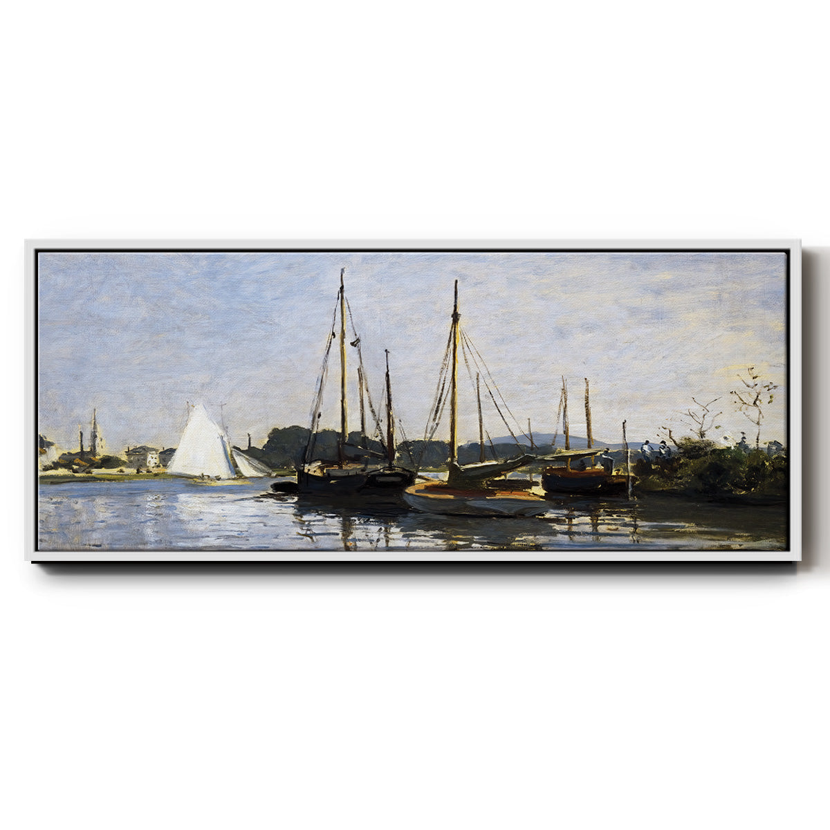Pleasure Boats, 1872 - Floater Framed Canvas Print