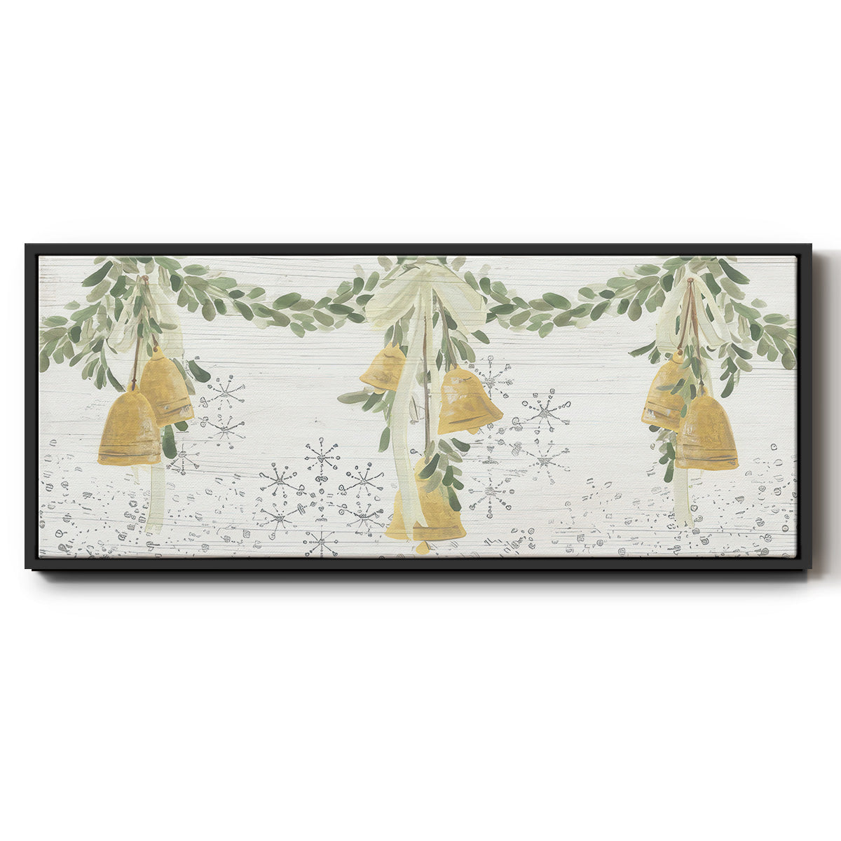 Holiday Bells - Floater Framed Canvas Print