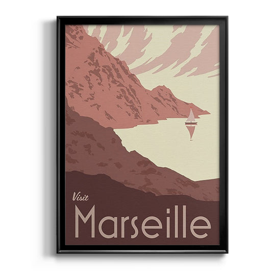 French Coast I - Modern Framed Canvas Print