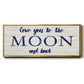 Moon and Back - Floater Framed Canvas Print