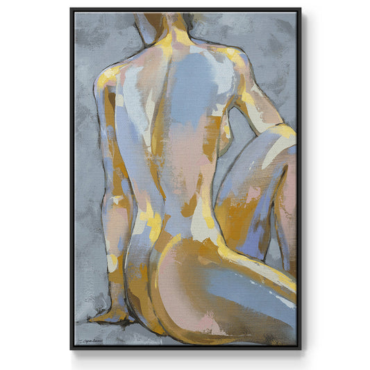 Grey Maiden II - Floater Framed Canvas Print