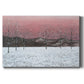 Sunset Snowfall I Premium Gallery Wrapped Canvas - Ready to Hang