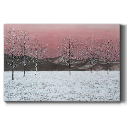 Sunset Snowfall I - Canvas Art Print
