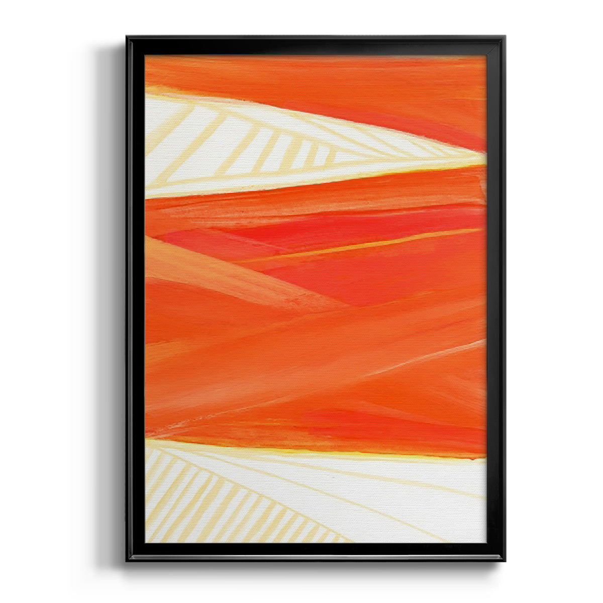 Warm Rays I - Modern Framed Canvas Print