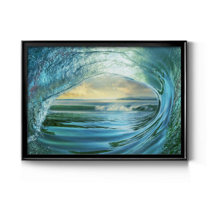 Big Wave - Modern Framed Canvas Print