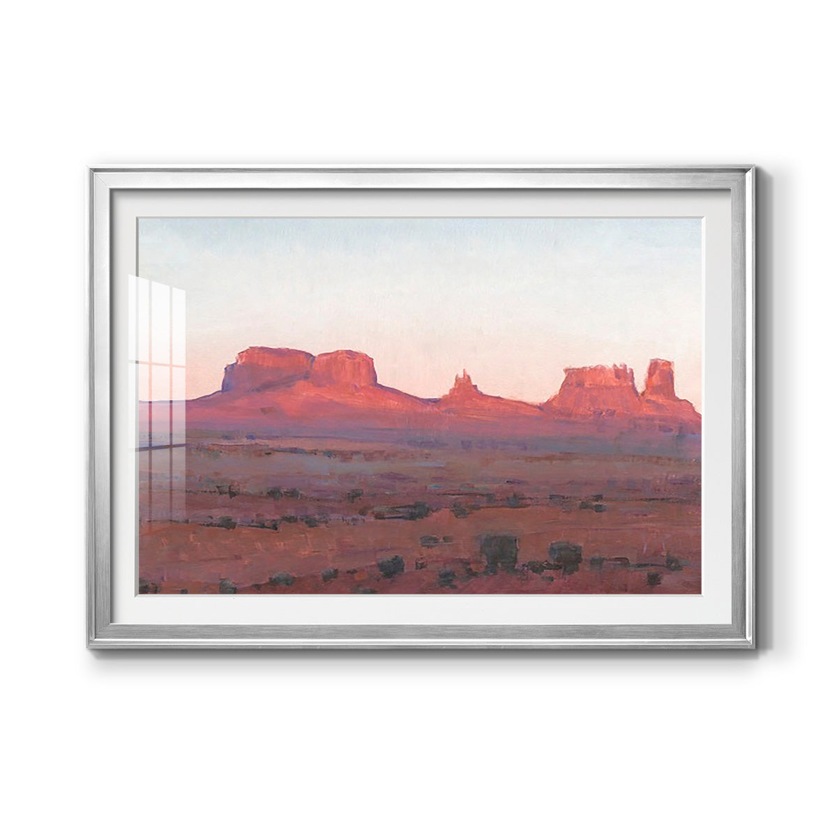 Red Rocks at Dusk II - Modern Framed Art Print