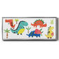 Dino Party - Floater Framed Canvas Print
