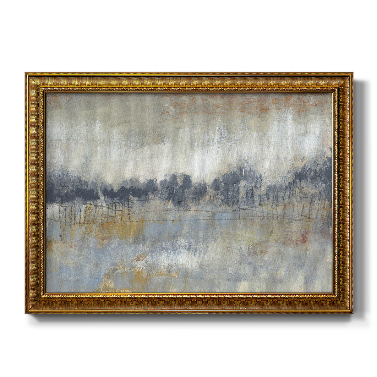 Cool Grey Horizon II Premium Framed Canvas- Ready to Hang