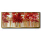 Red Trees - Floater Framed Canvas Print