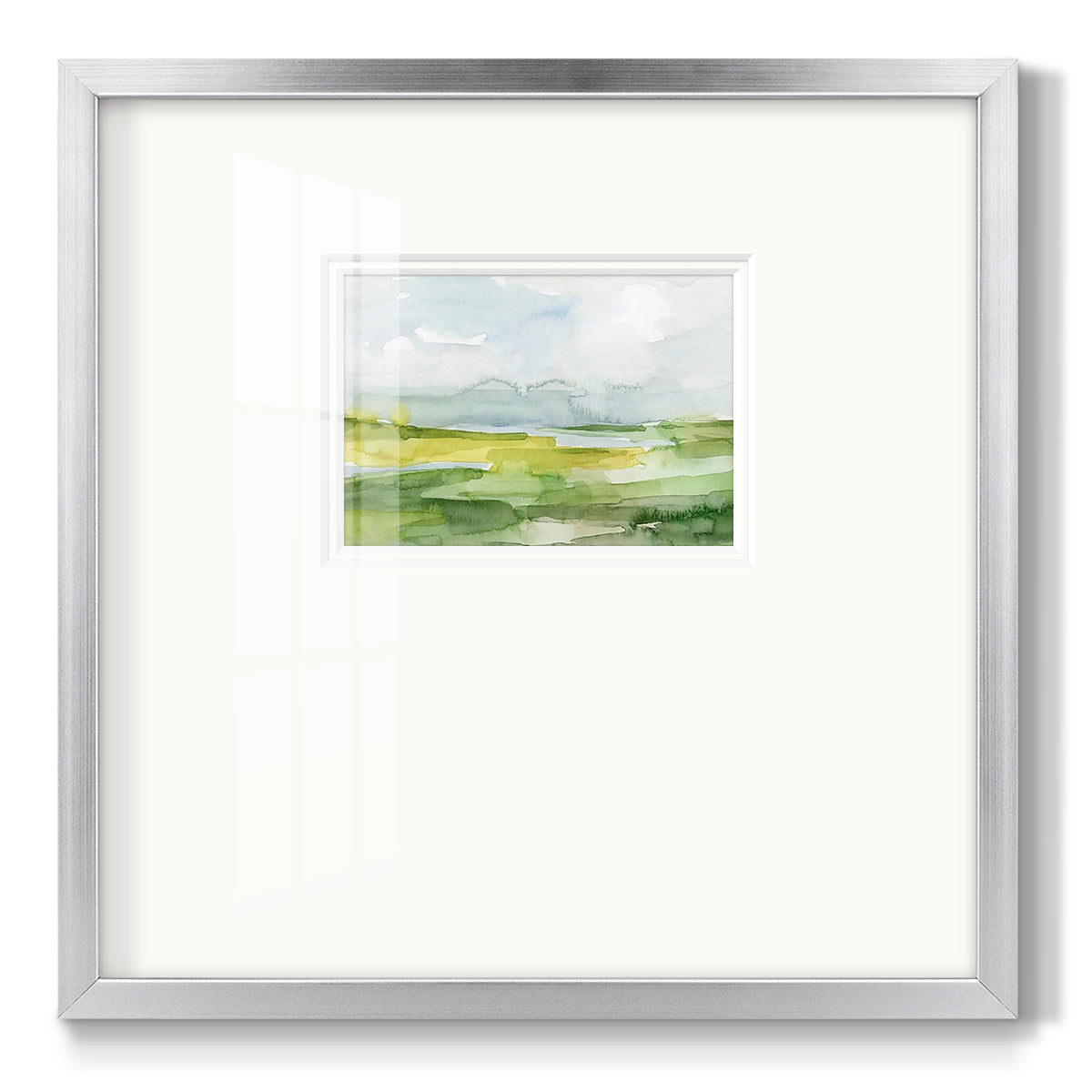 Watery Lowlands II Premium Framed Print Double Matboard