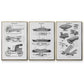 Industrial Flight - Floater Framed Canvas Set