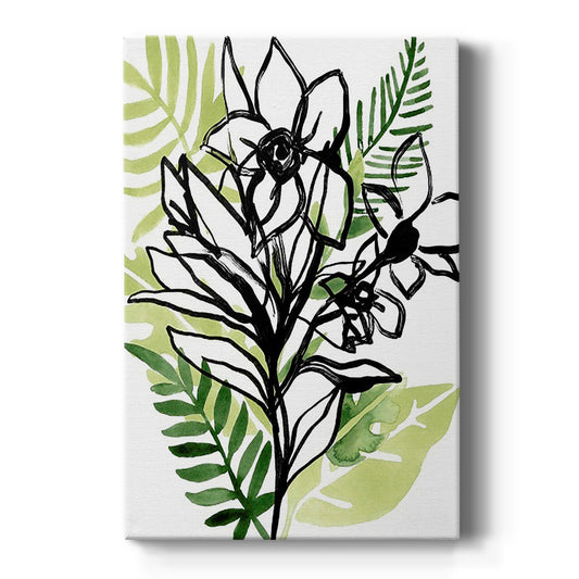 Tropical Sketchbook II - Canvas Art Print