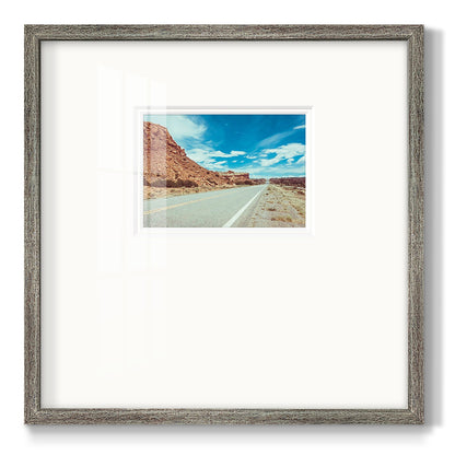 New Mexico Drive II - Double Matboard Framed Print
