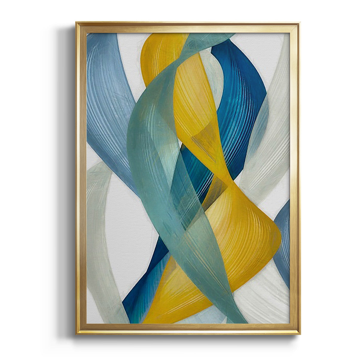 Horizontal Bands I - Modern Framed Canvas Print