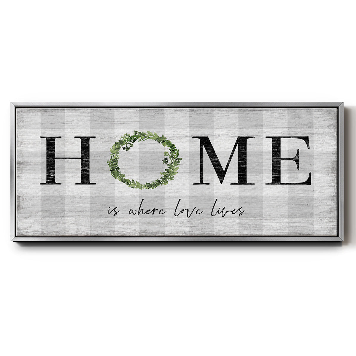 Where Love Lives - Floater Framed Canvas Print