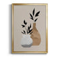 Simple Bud Vases I - Modern Framed Canvas Print