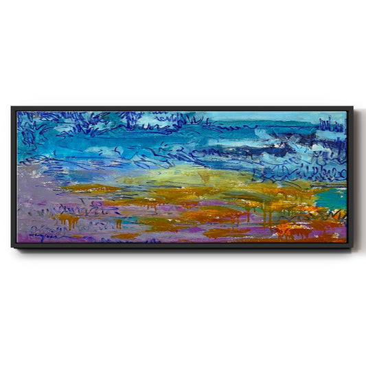 Dancing Heart - Floater Framed Canvas Print