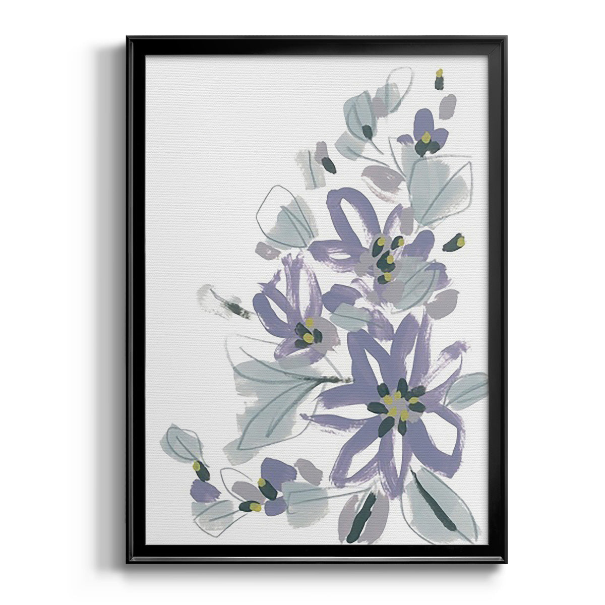 Periwinkle Patch IV - Modern Framed Canvas Print