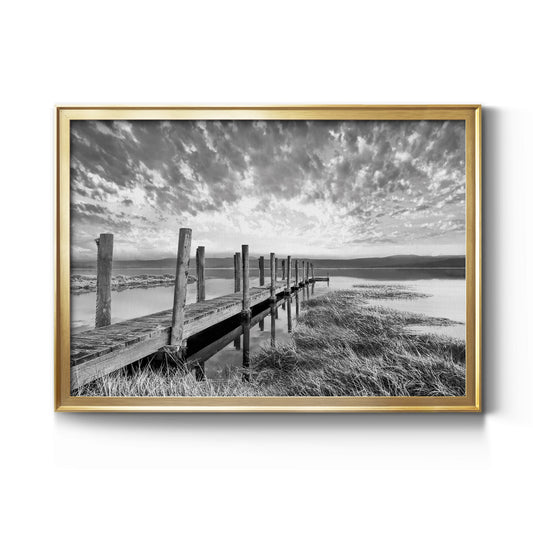 Sunset Contemplation - Modern Framed Canvas Print