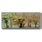 Teal Tree - Floater Framed Canvas Print