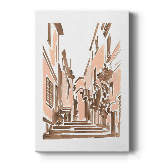 Blush Architecture Study I - Canvas Art Print