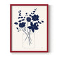 Indigo Sketch Bouquet I - Restickable Framed Art Print