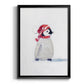 Penguin Play I - Modern Framed Canvas Print