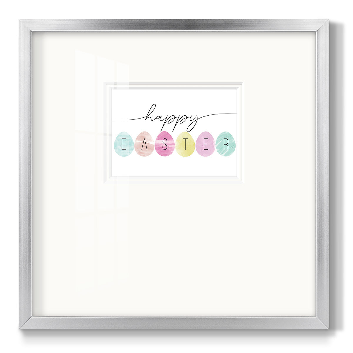 Happy Easter Premium Framed Print Double Matboard