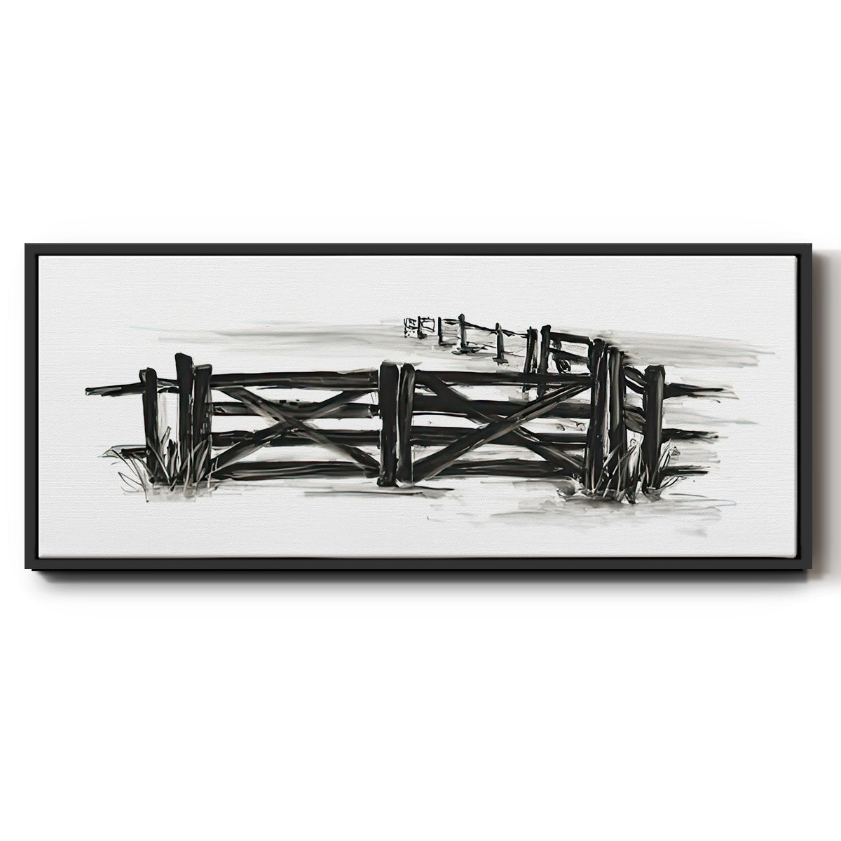 European Farm Collection XII - Floater Framed Canvas Print