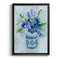 Blue Bouquet II - Modern Framed Canvas Print