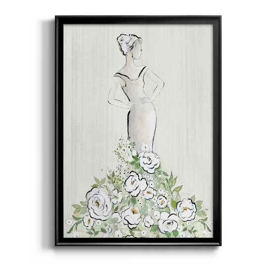 Fashion Floral Figurative - Modern Framed Canvas Print